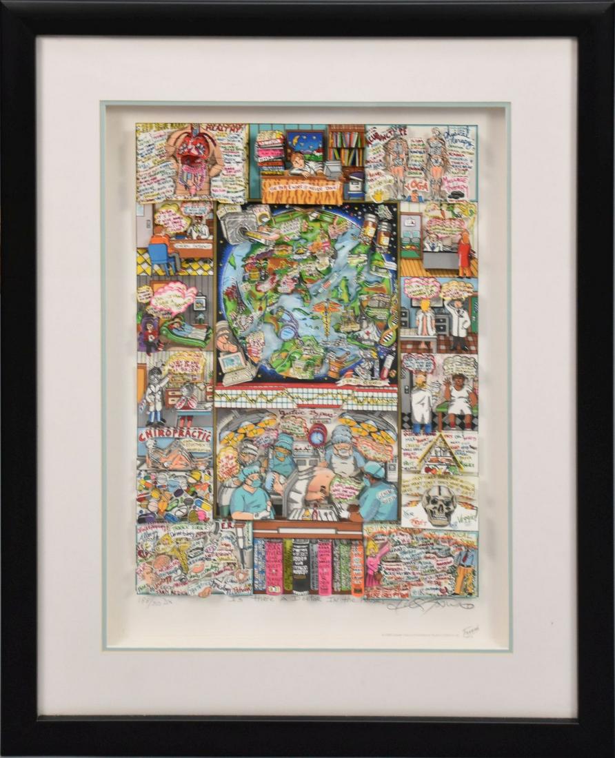 Charles Fazzino (1965- New York City, American) 3 D Pop Art, Is there a Doctor in the house-2008, (1 of 18)
