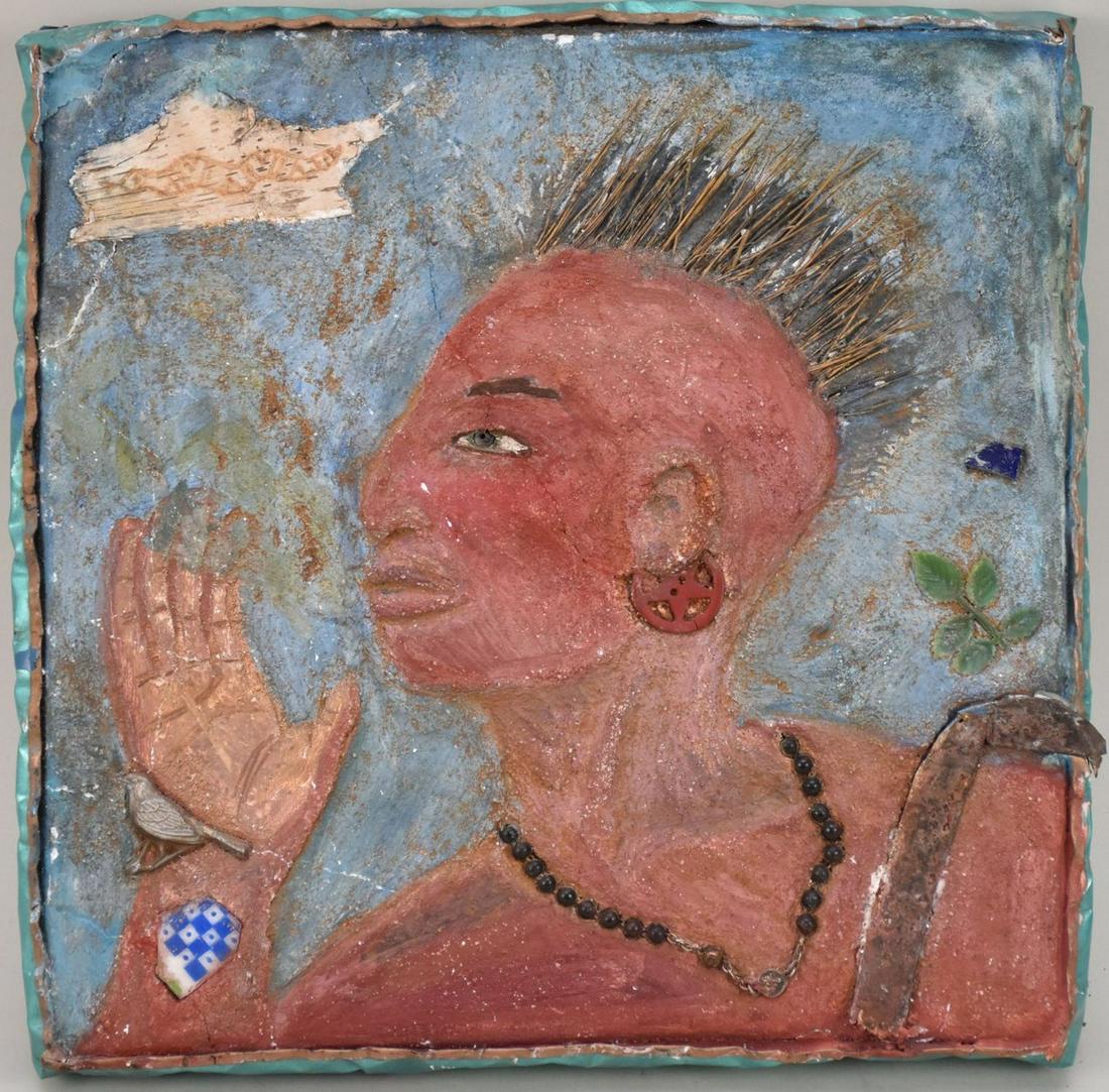 Alison Saar (Born 1956) Outsider Art. Mixed media assemblage, Savage's Secrets - 1985.  including (1 of 10)