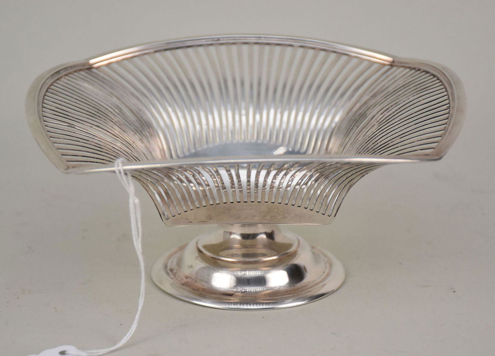 Tiffany & Co Sterling Silver Reticulated Pedestal Dish - Short pedestal dish with a square well and (1 of 4)