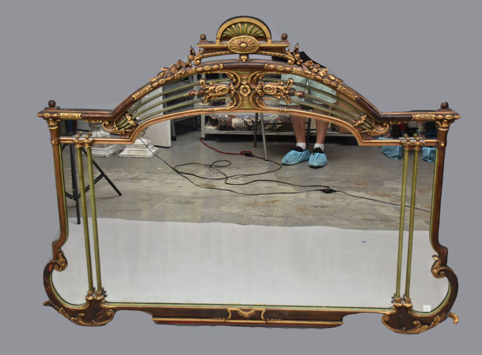 Ornate Mantle Mirror, Circa 1940's, 45 1/2"h x 54"w (1 of 6)