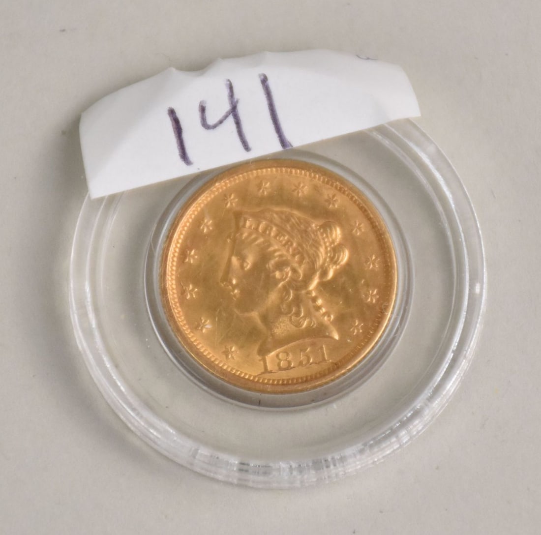 1851 Coronet Head Gold $2.50 Quarter (1 of 2)