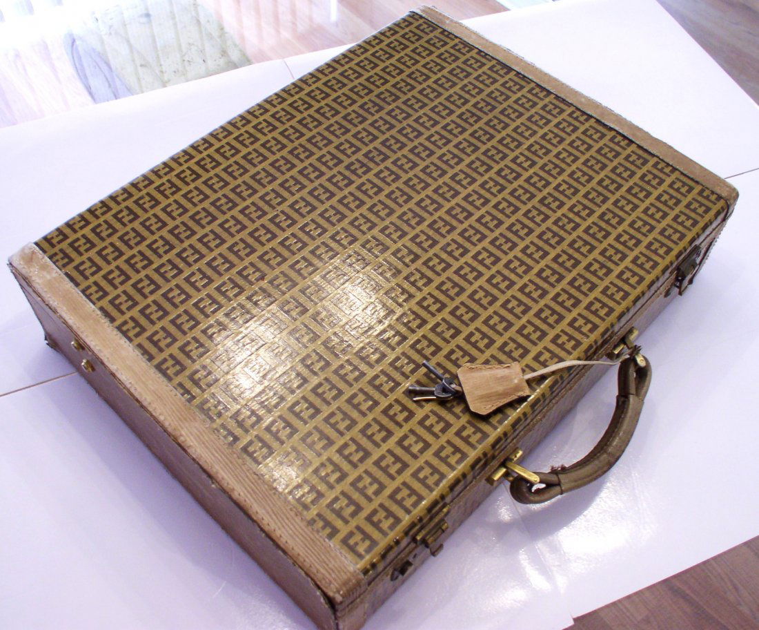 Fendi brief case (edges are worn): Fendi brief case (edges are worn)