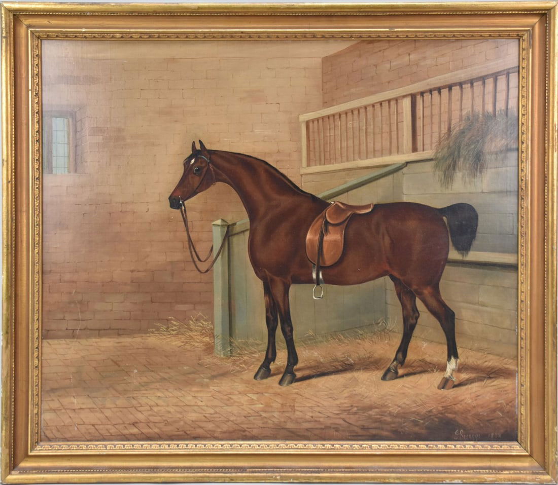 James Skraggs (United Kingdom 1816-1828)  19th Century Horse Portrait oil on canvas laid on board, (1 of 6)
