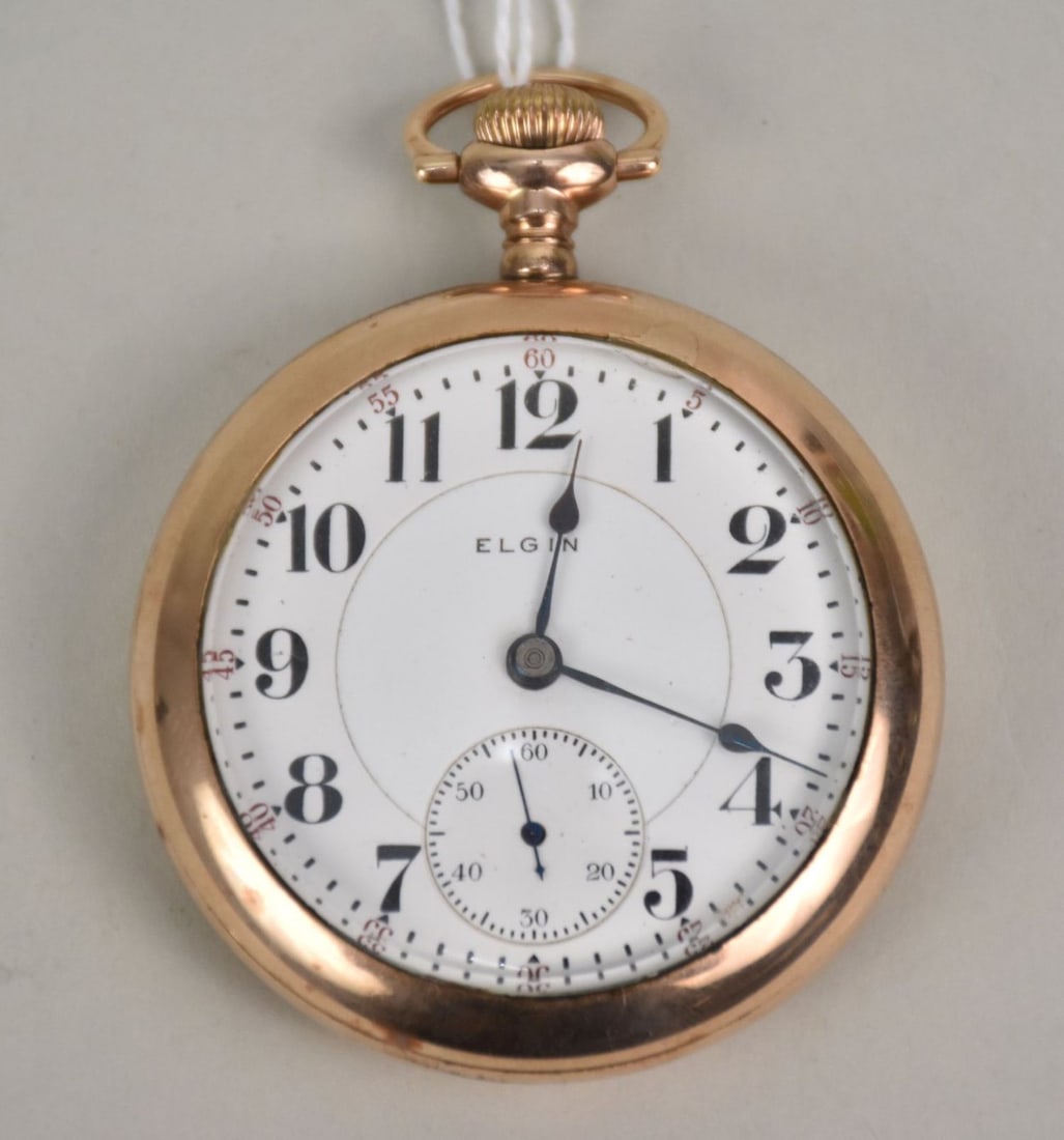 Elgin Gold Filled Pocket Watch. Serial # 9889400 23 Jewels needs service 53mm (1 of 3)