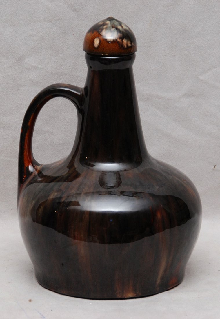 Fulper pottery musical decanter, 9 1/2"h: Fulper pottery musical decanter, 9 1/2"h