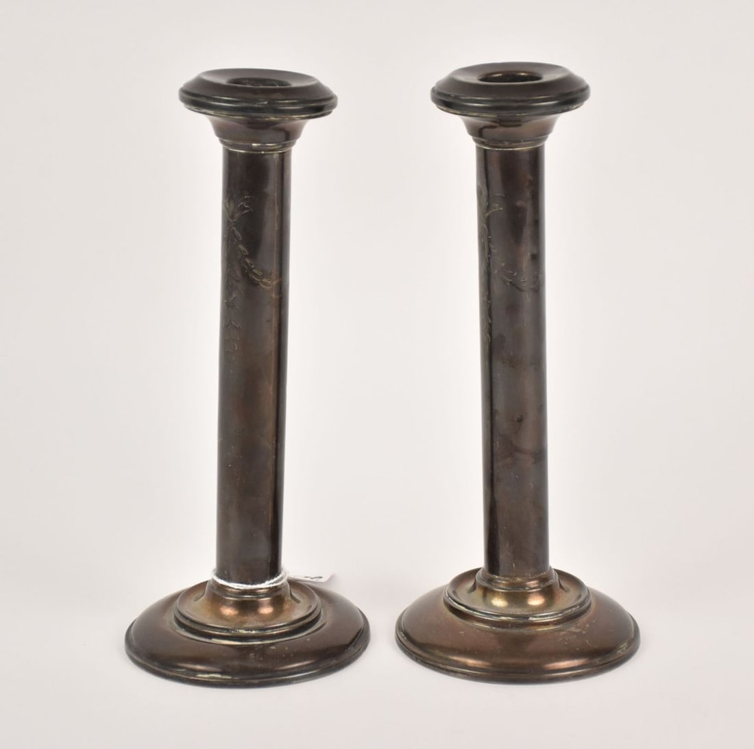 Pair George Henckel Sterling Silver Candlesticks - A pair of weighted sterling silver candlesticks. (1 of 6)