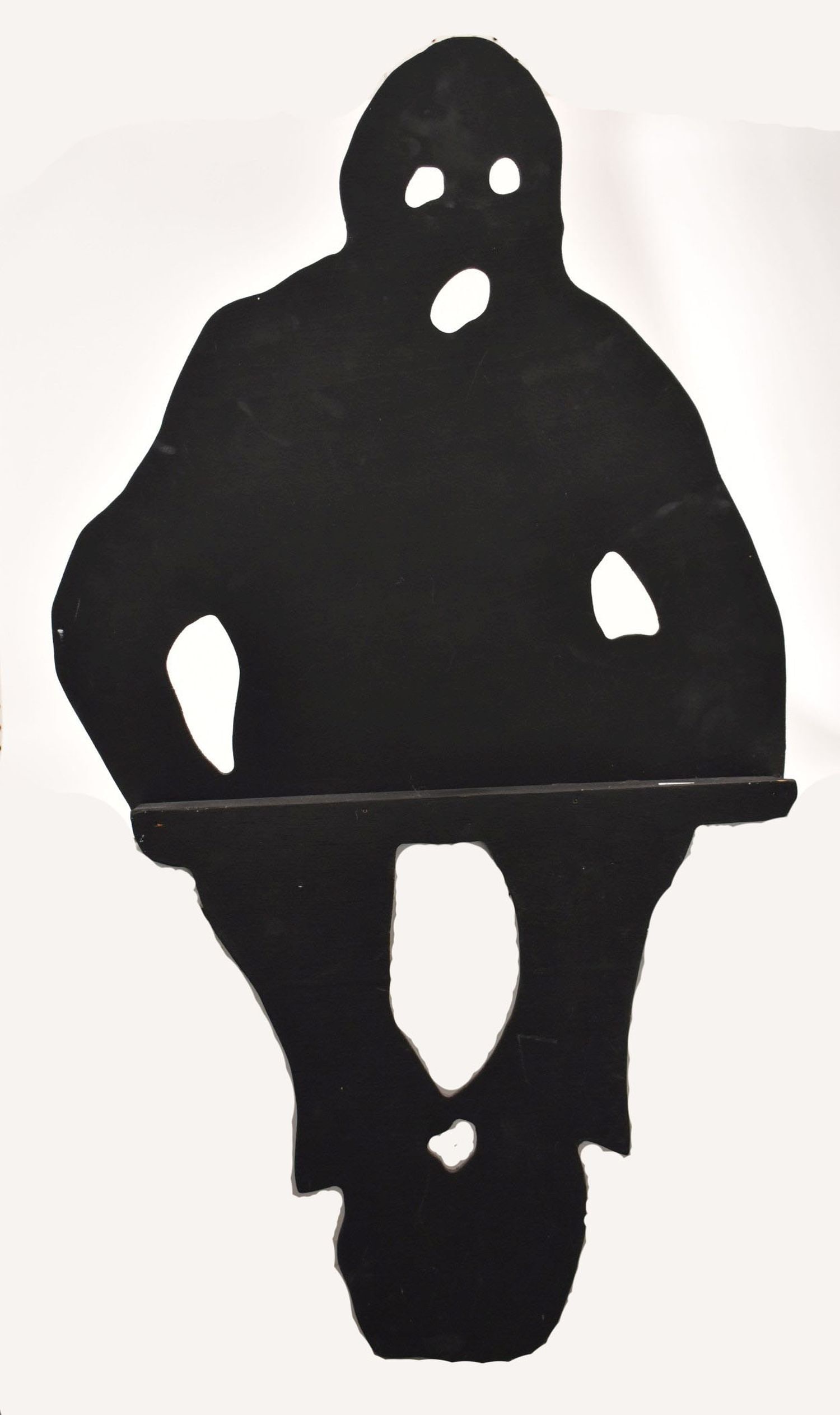 Contemporary Art Silhouette signed JEWELL NYC 1986, 37"h x 19"w: Contemporary Art Silhouette signed JEWELL NYC 1986, 37"H x 19"w