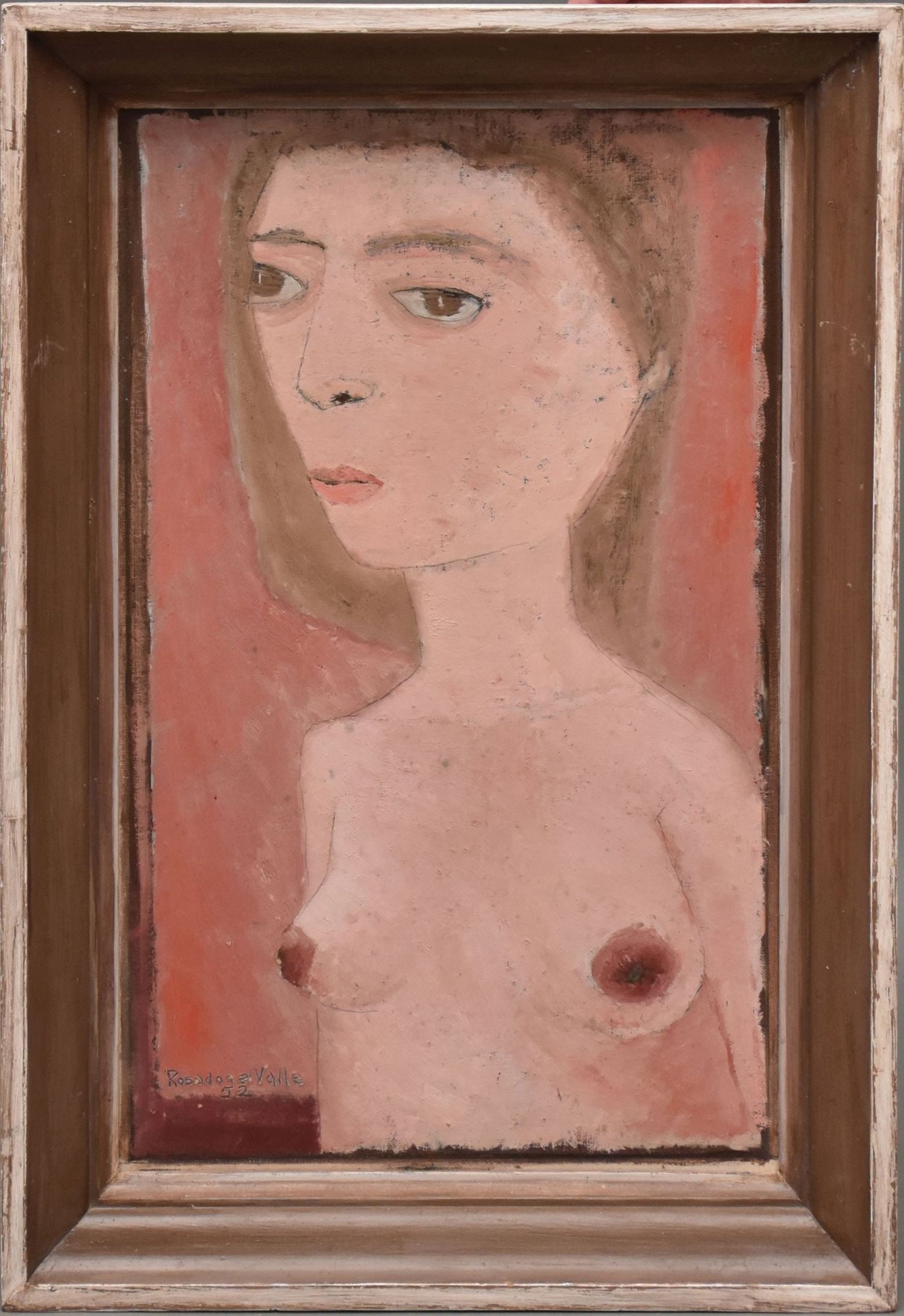 Julio Rosado del Valle (Puerto Rican 1922-2008) portrait oil painting on artist board of the (1 of 5)