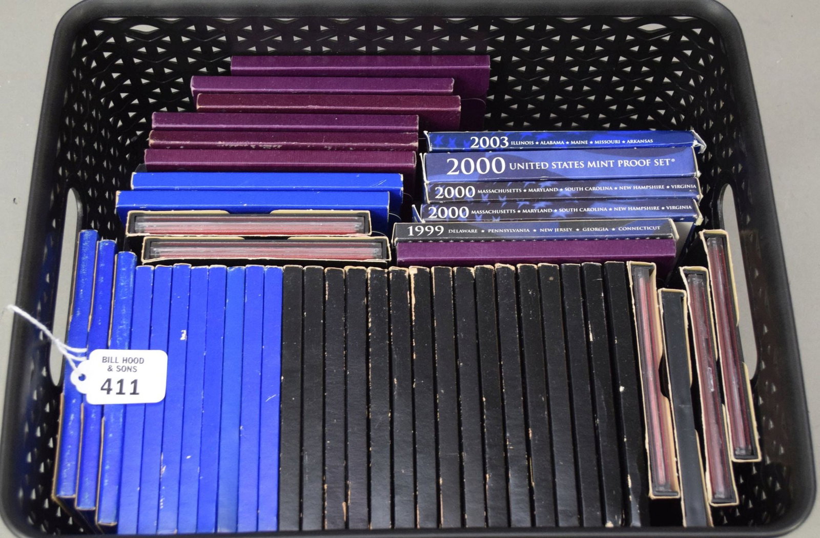 47 United States Proof Sets. 3 1968, 3 1969, 3 1970, 1971, 2 1972, 2 1973, 2 1974, 3 1975, 2 1976, 2 (1 of 3)