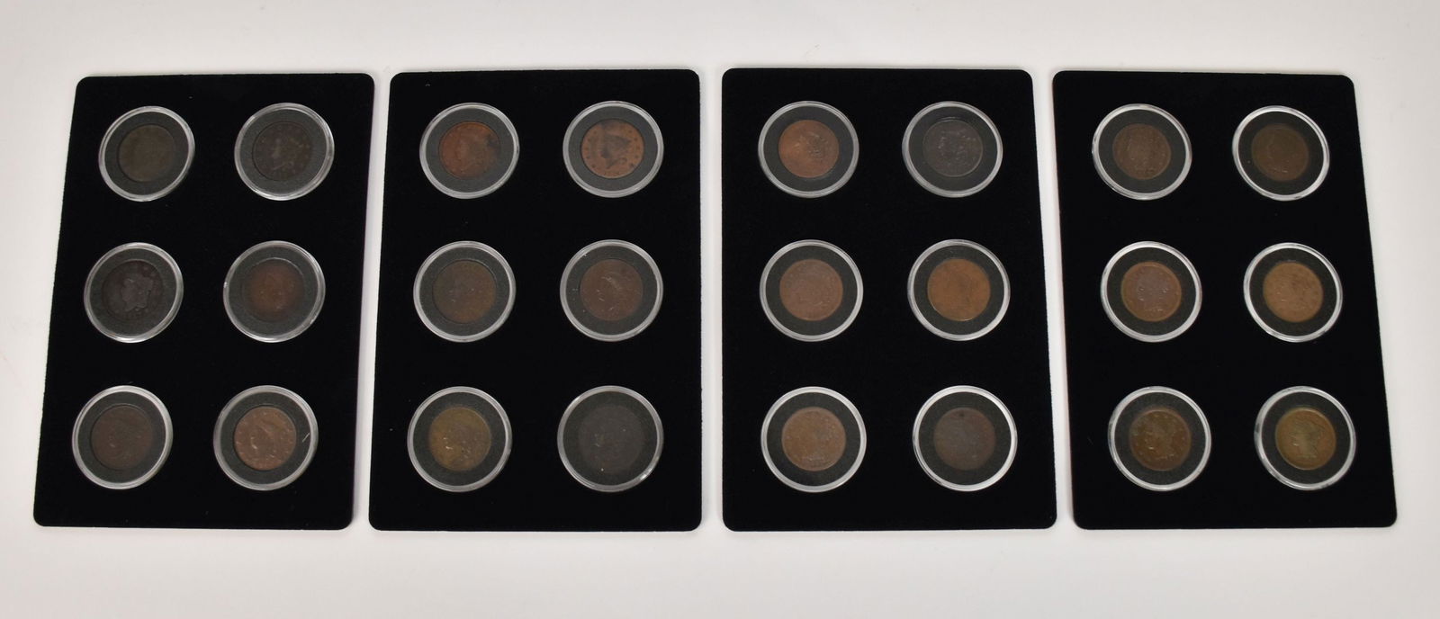 24 Coronet Liberty Head Large Cents 1816, 2 1817, 1819, 2 1822, 1824, 1826, 1831, 1832, 2 1835, 2 (1 of 10)