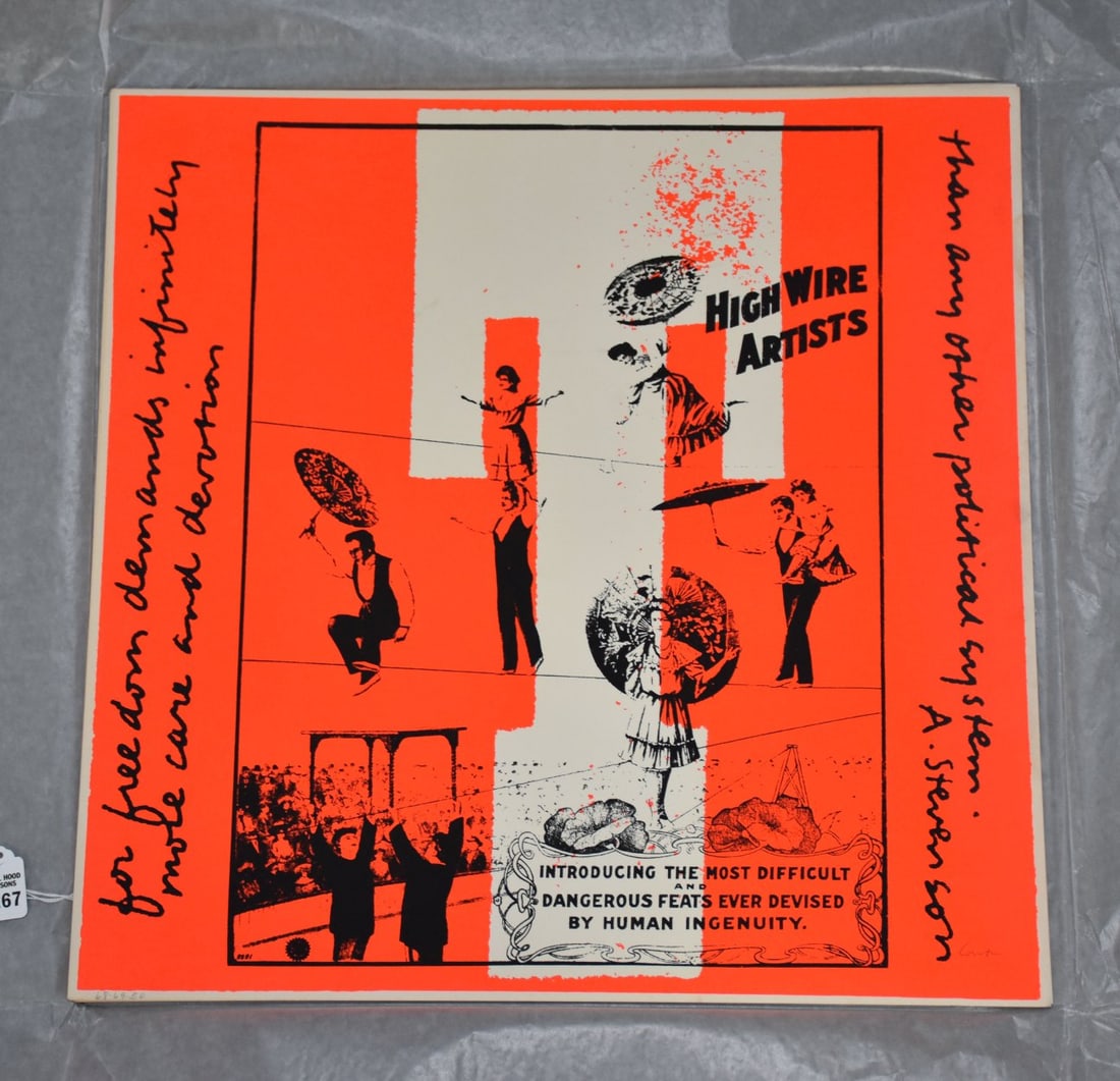 Sister Corita Kent (American, 1918-1986) 1968 Circus Alphabet Series Letter T, serigraph, signed (1 of 9)