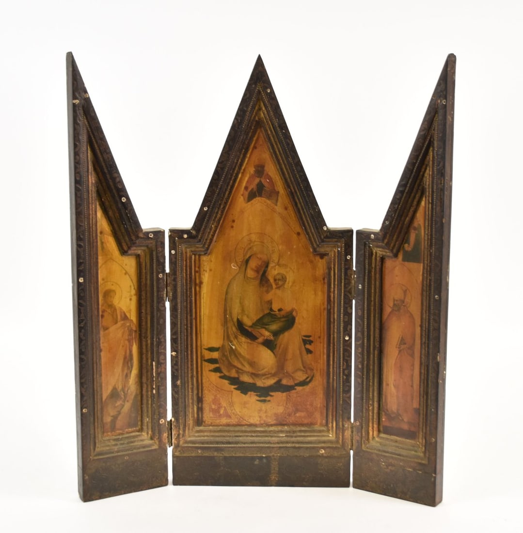 Triptych Religious Icon, 17 1/2"h x 15"w (1 of 7)