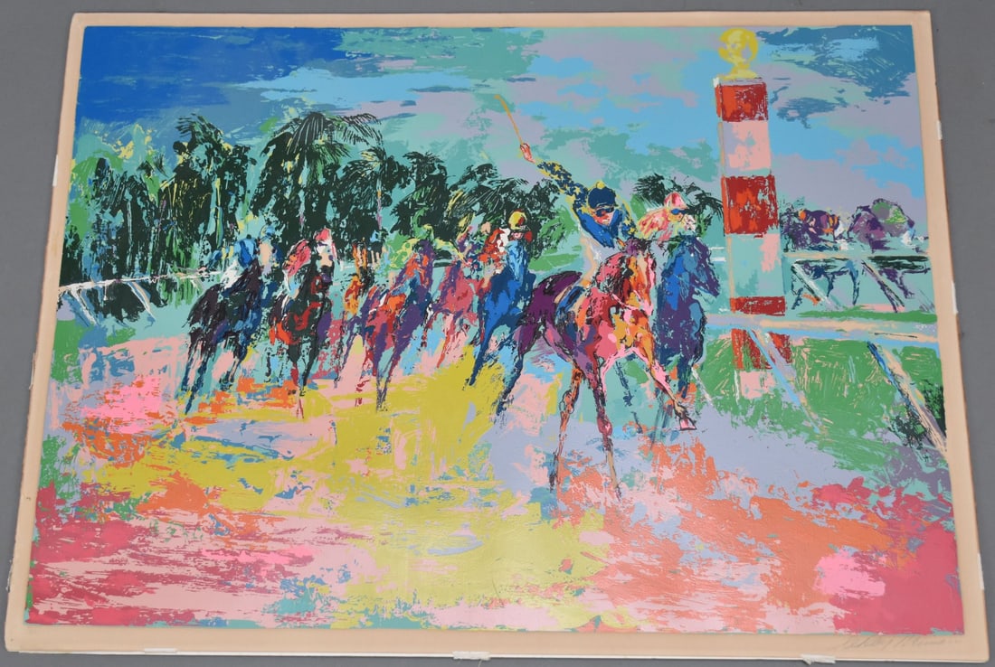 LeRoy Neiman (AMERICAN, 1921–2012) Serigraph - Polo Match, loose, no frame, edition 23/300, pencil (1 of 10)