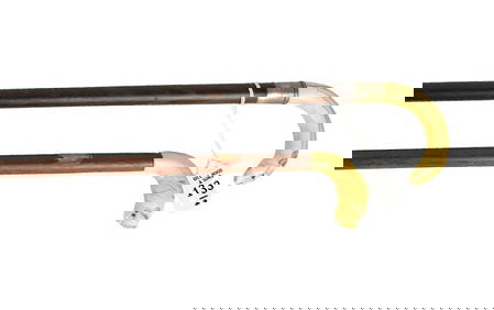 Two Antique English Walking Sticks with Carved Dog Heads - C. 19th Century. A) Cane with Carved (1 of 12)