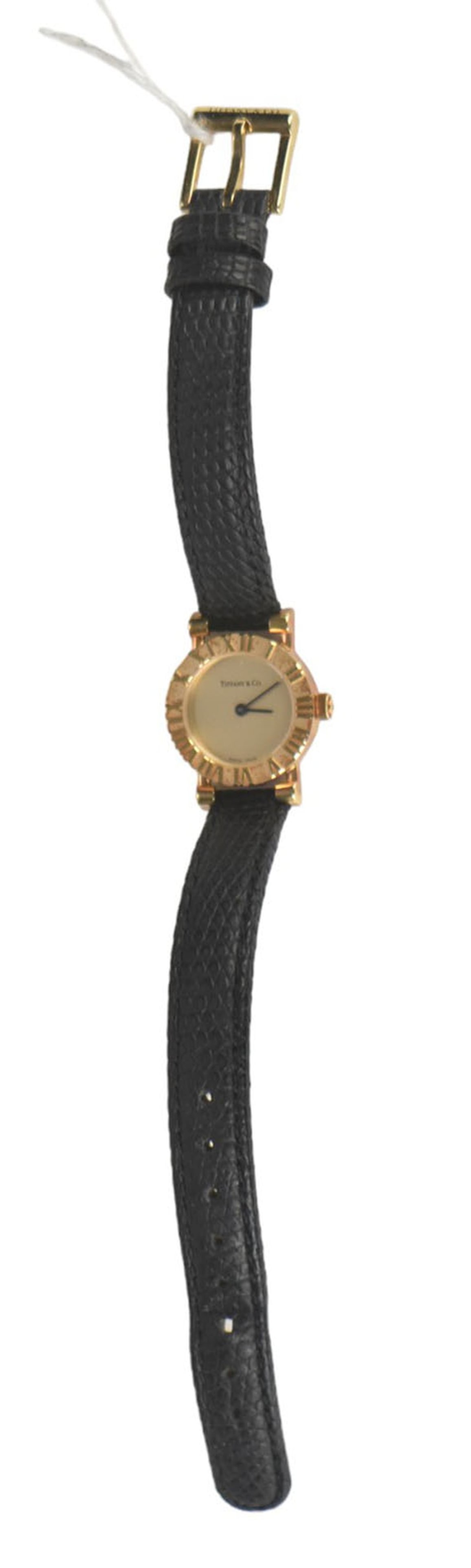 Tiffany & Co 18KT Gold Ladies Atlas Watch - 18kt gold ladies watch. # SO630. Bezel with Roman (1 of 11)
