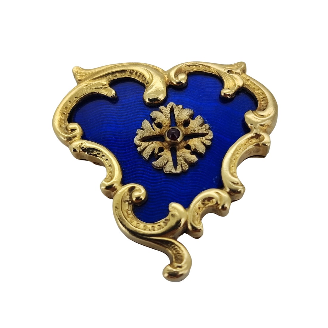 Vintage Imperial Era 925 Gilded Silver Enamel Pin . Total weight: 15.1 grams. Dimensions: 35 x 35: Vintage Imperial Era 925 Gilded Silver Enamel Pin . Total weight: 15.1 grams. Dimensions: 35 x 35 mm. Russian hallmarks: 88 EB Cyrillic