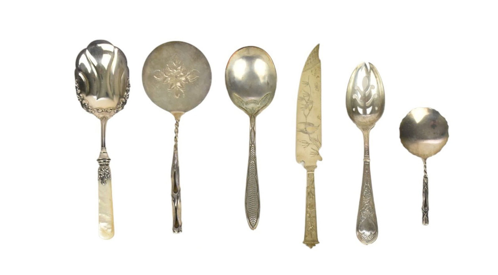 6 American Antique Sterling Silver Pcs, 16 ozt (1 of 9)