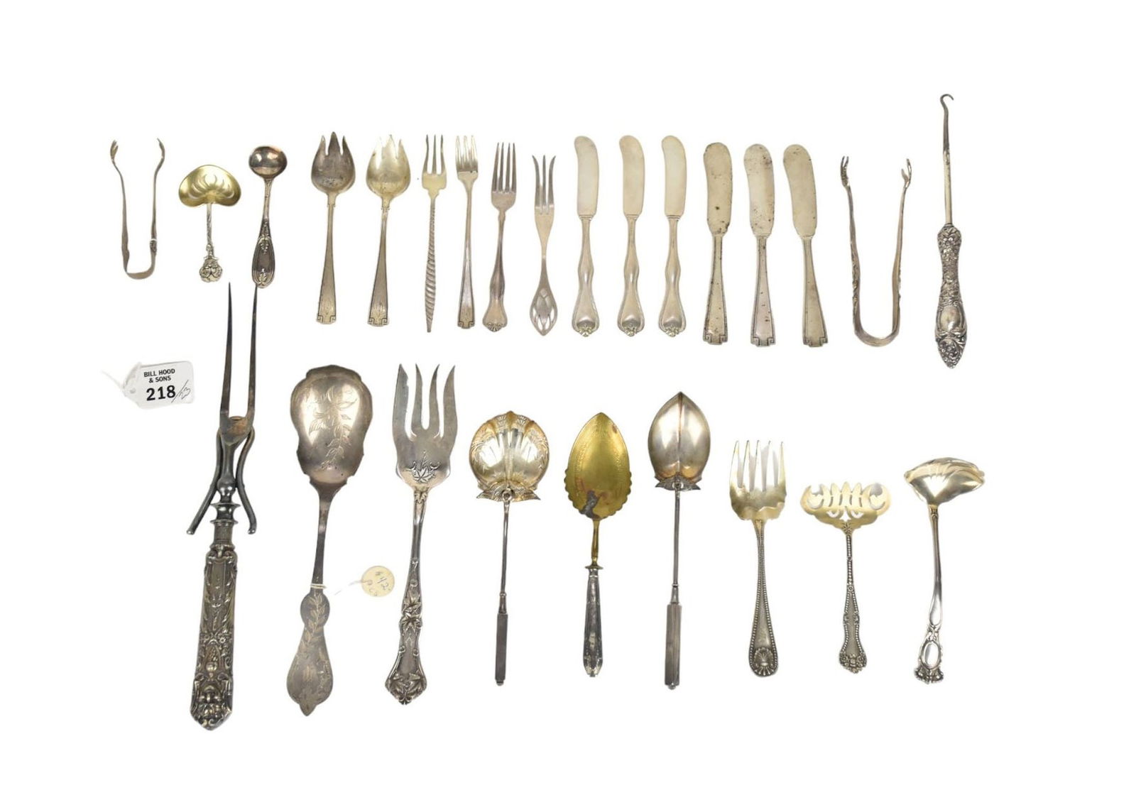 19 Assorted Antique Sterling Small Serving Pcs. AND 7 Antique Larger Assorted Sterling Pcs. Incl. 1 (1 of 13)