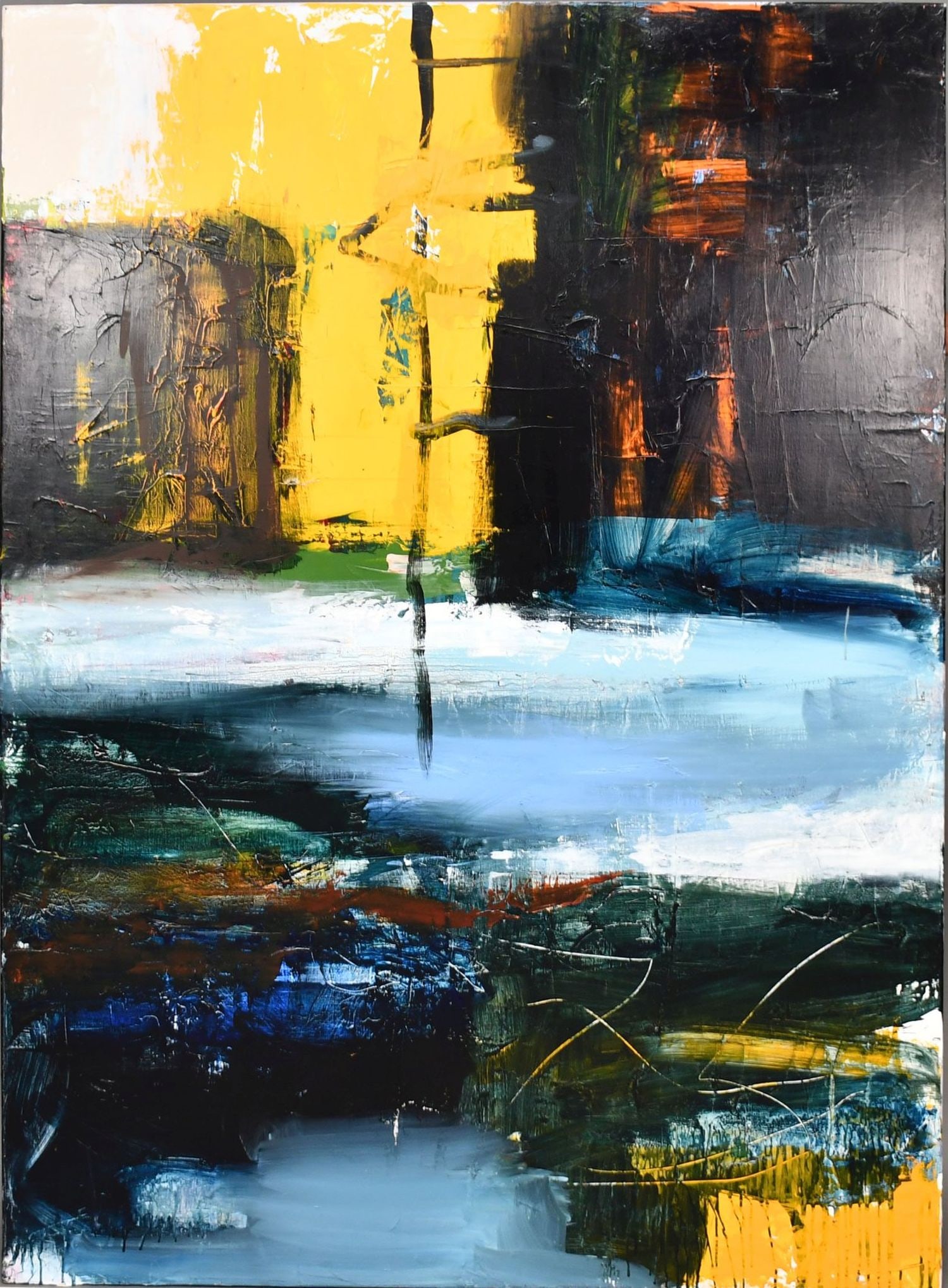 SERGEI SVIATCHENKO (b. 1952) Danish-Ukrainian (active in Denmark), Late 20th/21st Century The Secret: SERGEI SVIATCHENKO (b. 1952) Danish-Ukrainian (active in Denmark), Late 20th/21st Century The Secret Language of Colour III, 2000, Oil on canvas, Signed, titled, and dated verso “Sergei Sviatchenko,