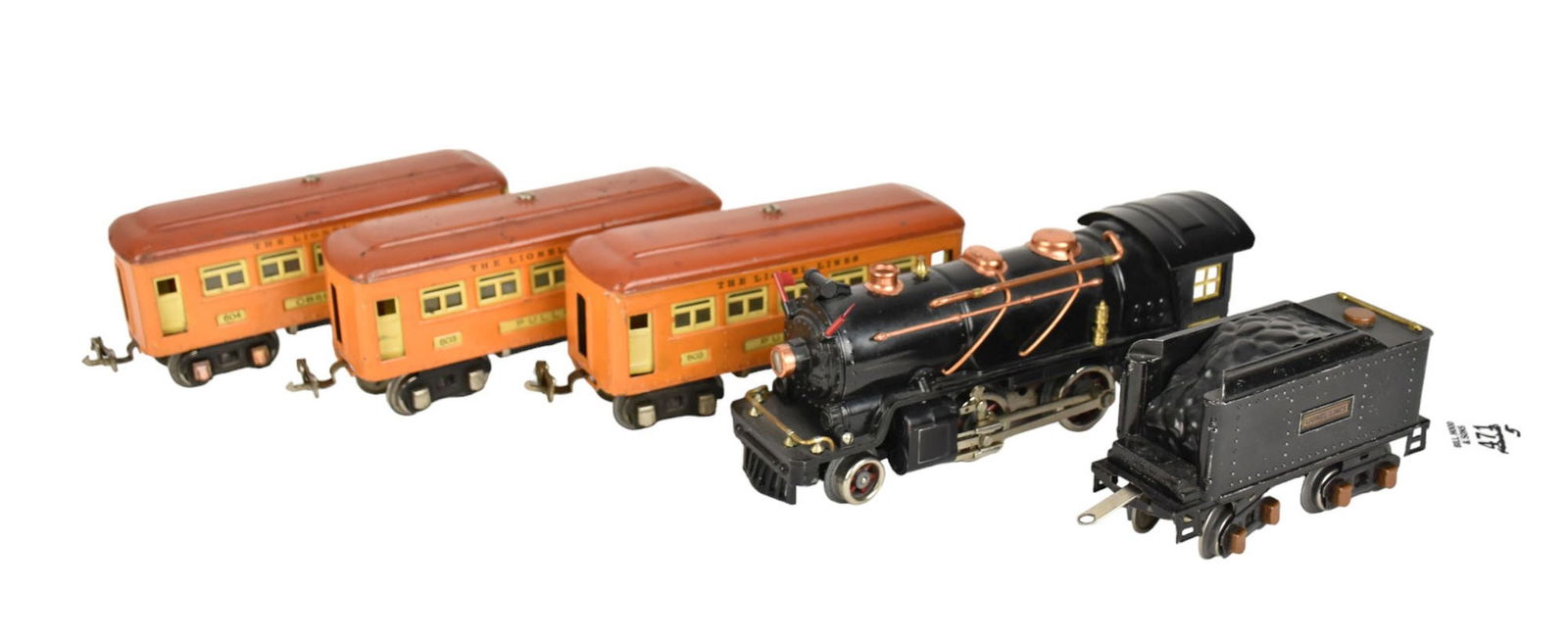 Pre-War LIONEL Trains O-Gauge #262, 262-T, 603 & 604 - C. 1930s. A set of five pre-war Lionel (1 of 6)