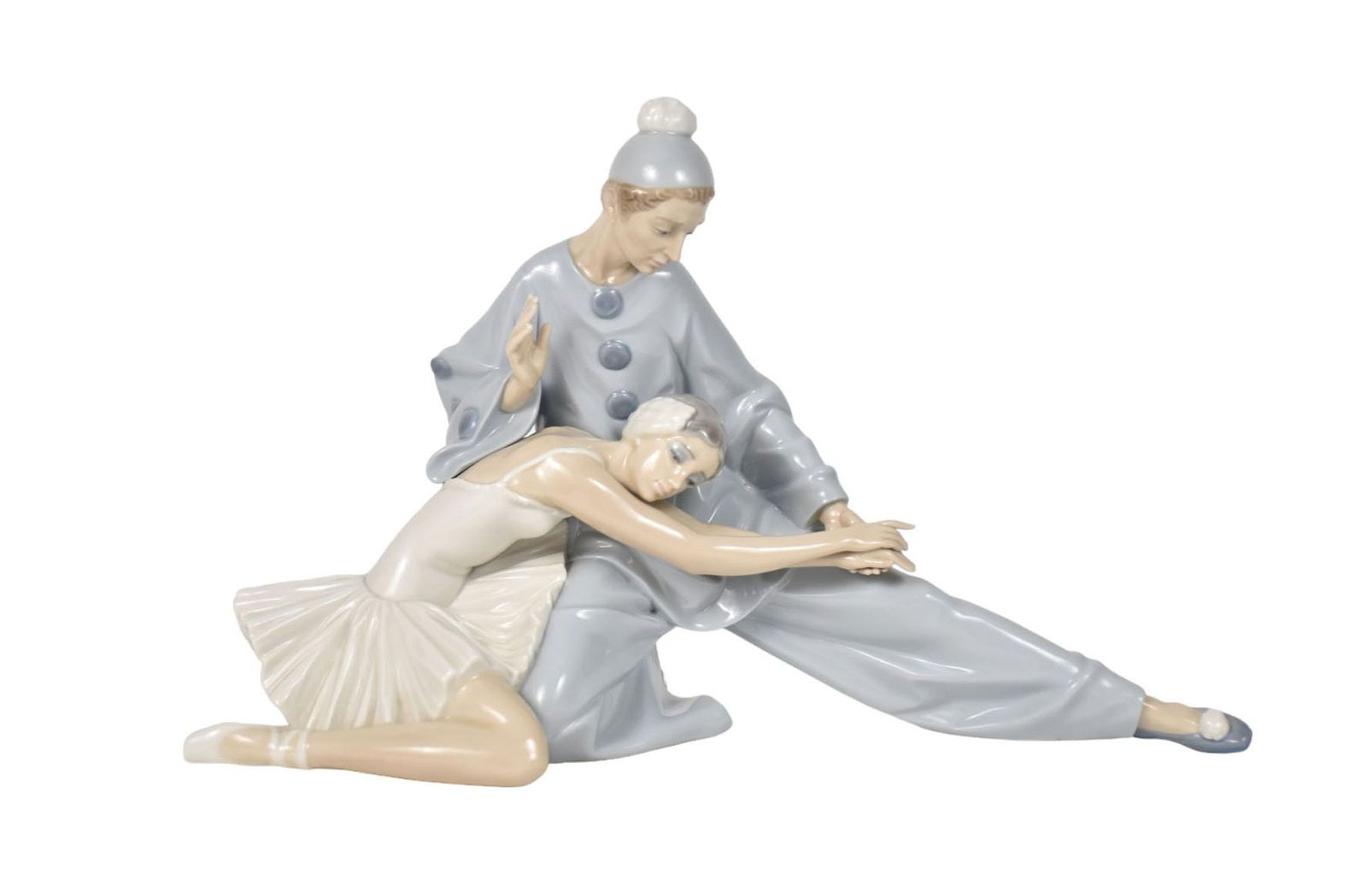 Lladro Porcelain Grouping of 2 Dancers, 9"h x 15"w (1 of 7)