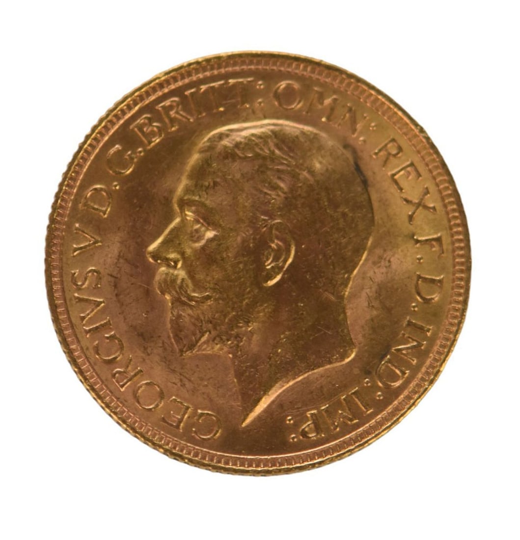 1929 Gold Sovereign - King George V,  Royal Mint Weight (grams): 7.98 Diameter: 22.05 mm (1 of 2)