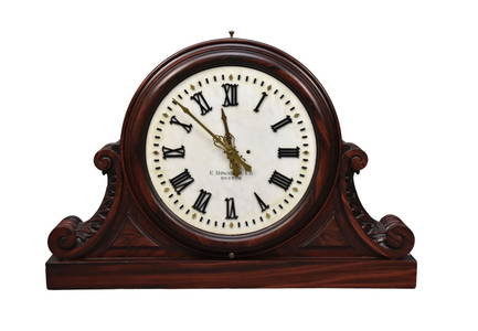 E. Howard, "Bloomfield" Marble Dial Gallery Clock, C. Late 19th Cen.  -  A marble dial public