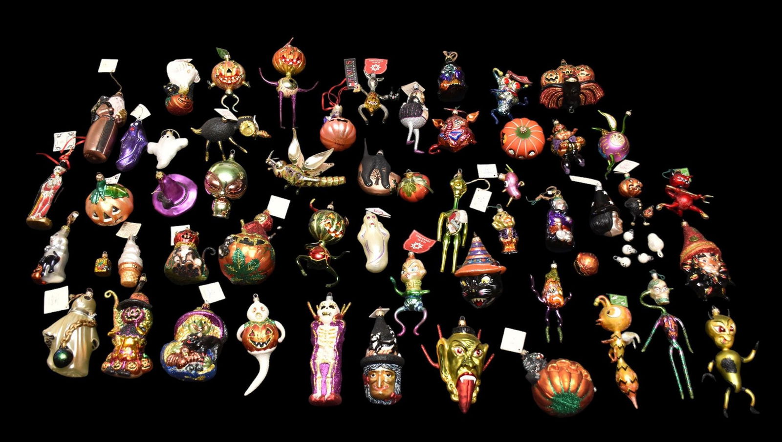 Large Lot Glass Halloween Ornaments, Approx. 55, incl; Larry Fraga, Kurt Adler, Slavic Treasures and (1 of 20)