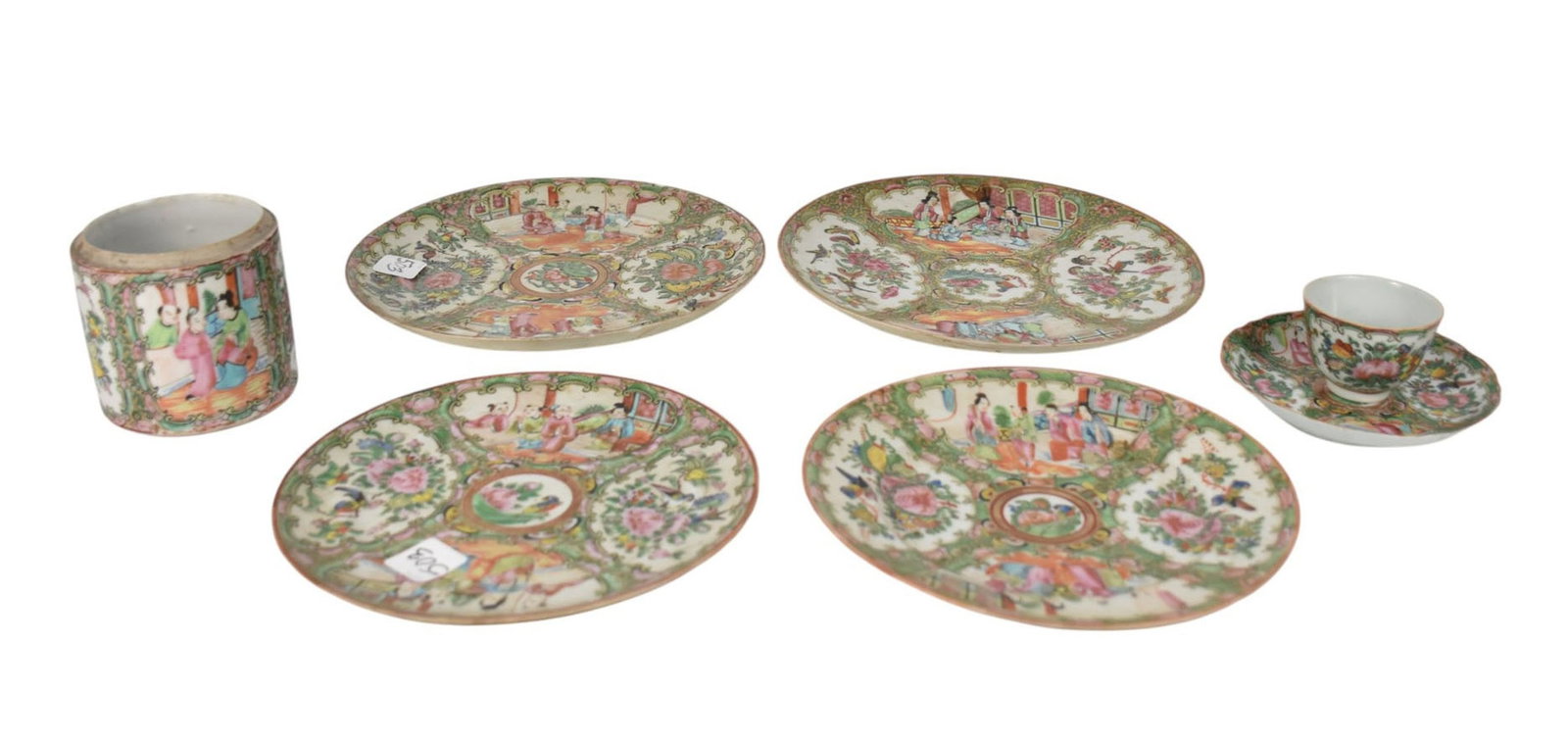 7 Pcs. Antique Rose Medallion (1 of 12)