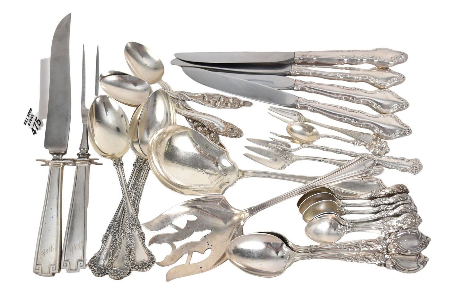 Assorted Sterling Flatware including Seven Francis I Demitasse Spoons 22 ozt, not including weighted (1 of 5)