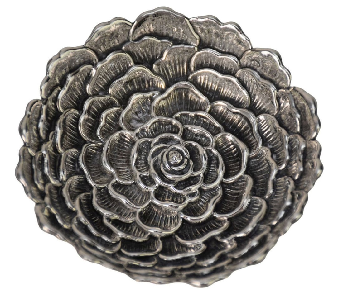 BUCCELLATI 925 Sterling Silver Flower Form Dish Italian. In the form of a flower. Marked (1 of 5)