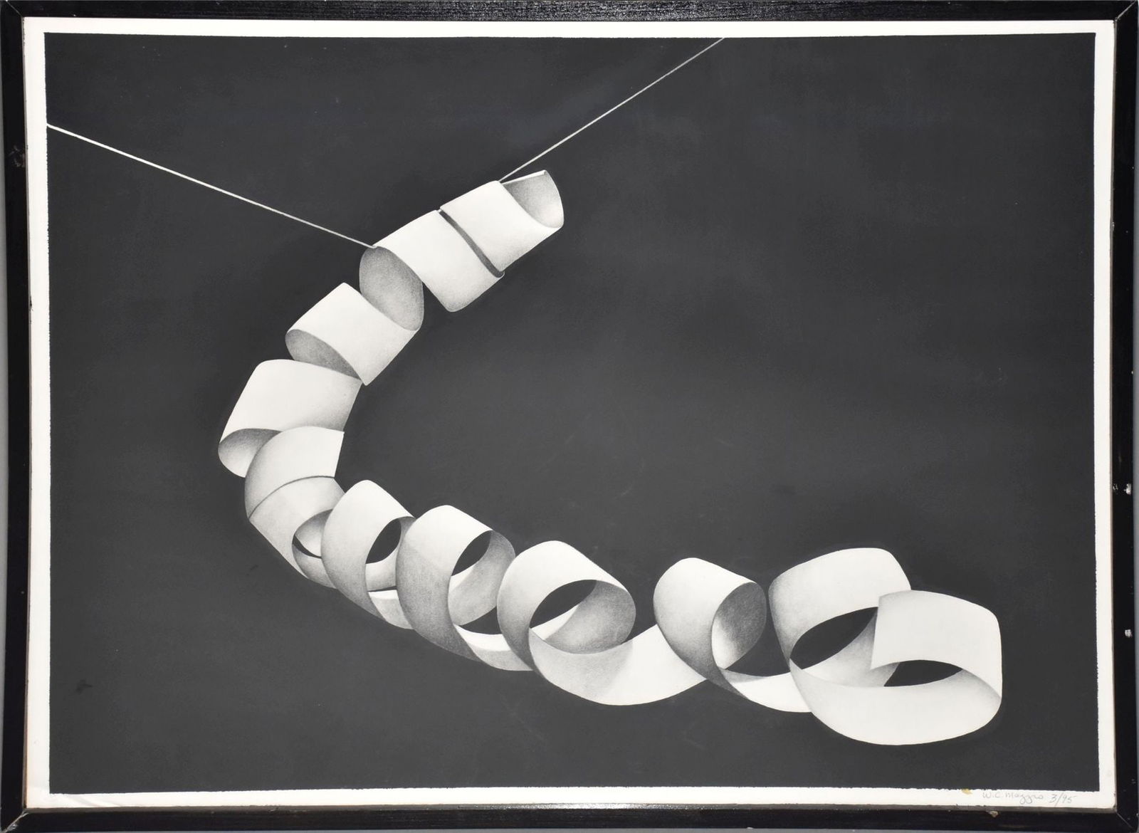 William C. Maggio 20th Century, Drawing titled 3rd Eguivalent -1996.  signed William C. Maggio 3/95. (1 of 7)