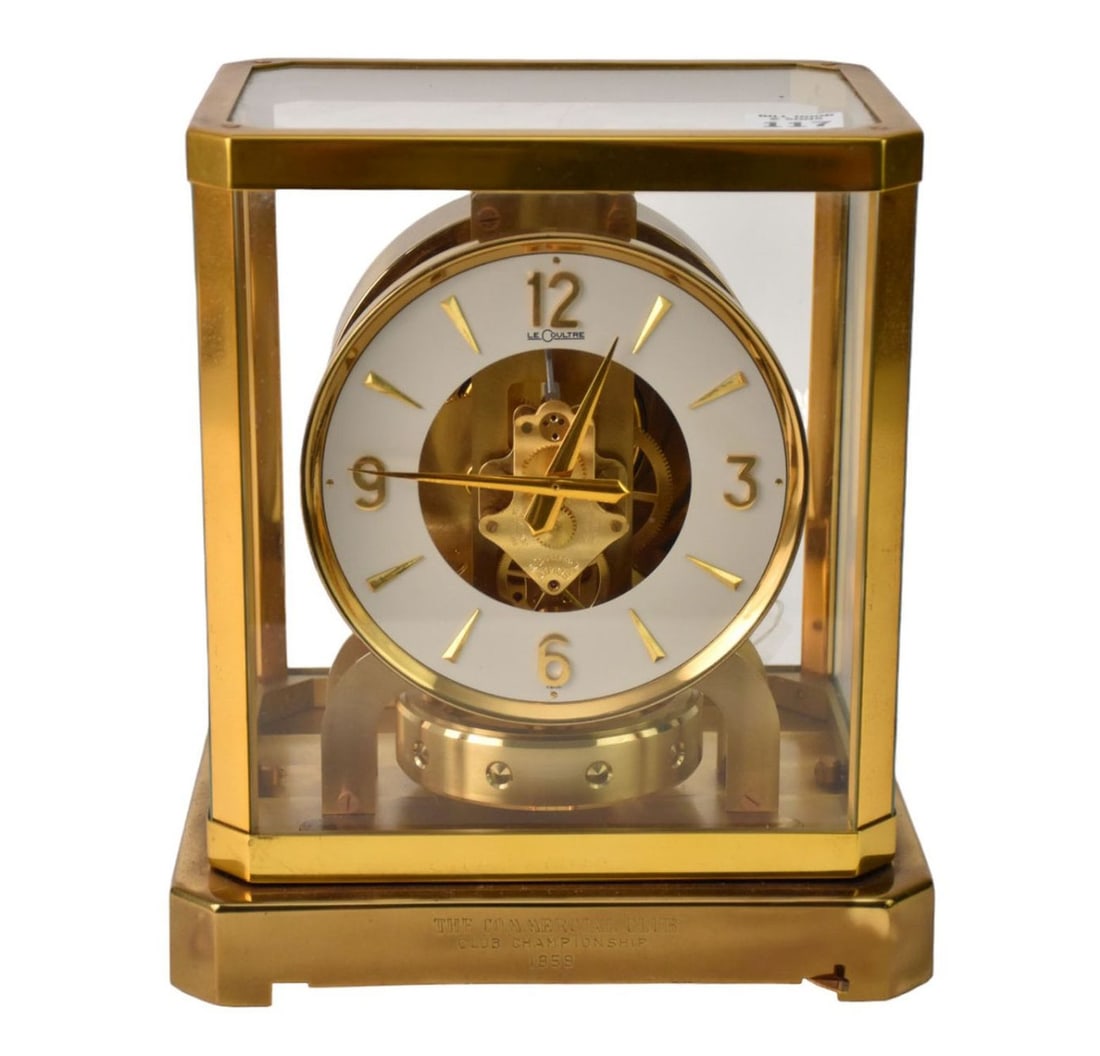 Atmos Clock, Jaeger Le Coultre, Club Championship 1959 Inscribed, 9 1/2"h x 8"w (1 of 5)