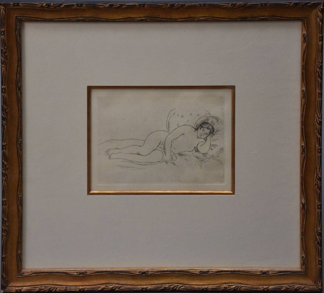 Pierreauguste Renoir (french, 18411919) Renoir Etching On Paper