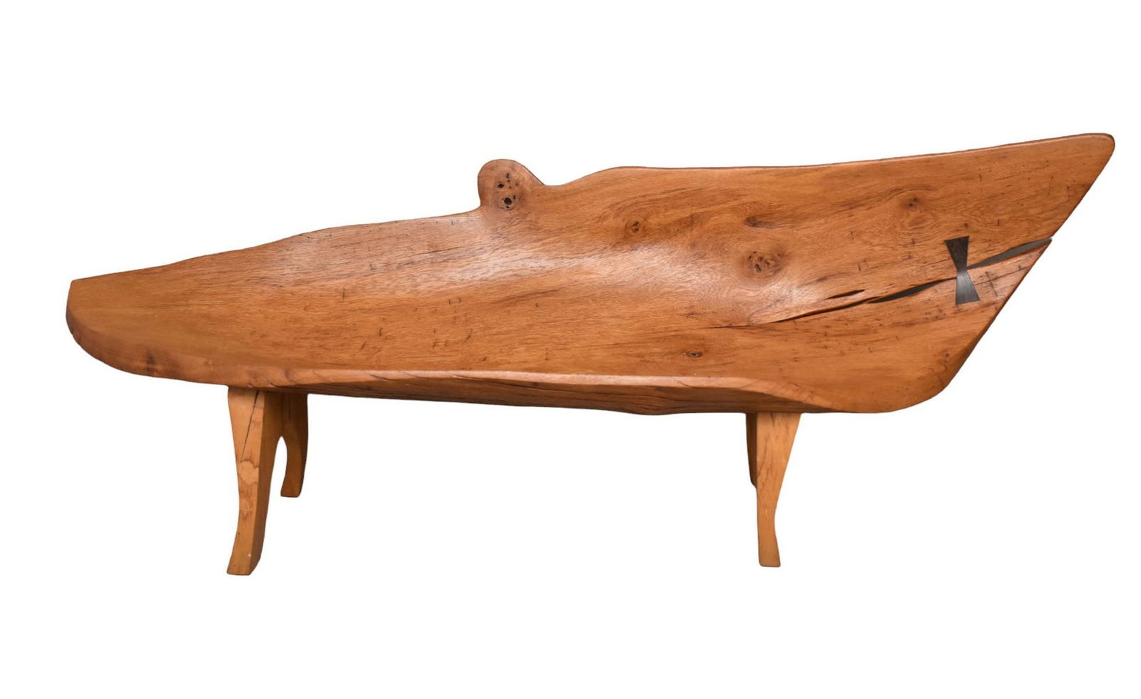 Custom One of a Kind Log Bench, Embossed "Old Wood" 24"h x 82"L (1 of 8)