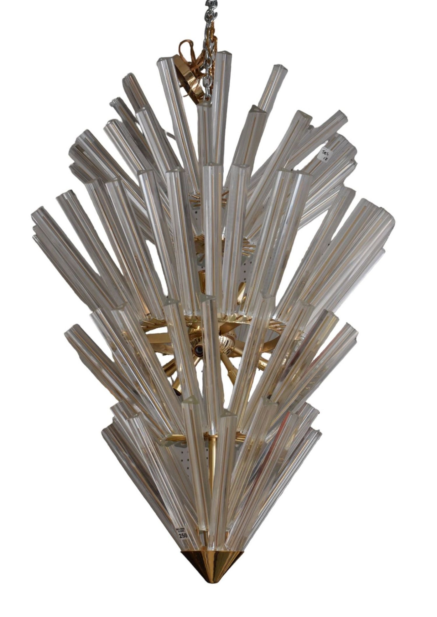 Mid-Century Modern Murano Starburst Chandelier by Camer, (1 of 6)