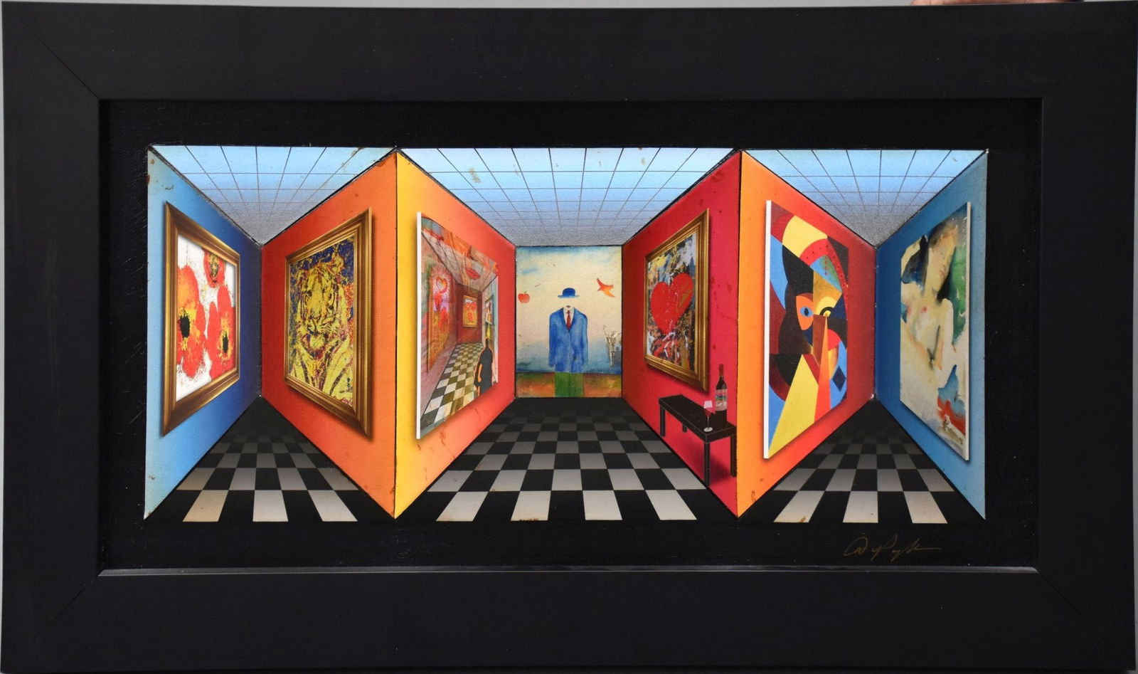 Dominic Pangborn (AMERICAN/KOREAN, 1952) 3-D style Printed wall Art. Numbered 2/45, signed lower (1 of 8)