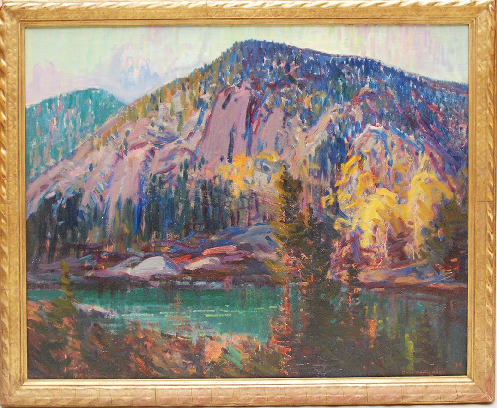 CHARLES CURTIS ALLEN (American, 1886-1950) White H: CHARLES CURTIS ALLEN (American, 1886-1950) White Horse Ledge, Echo Lake, circa 1929 Oil on canvas 30-1/2 x 36 inches (77.5 x 91.4 cm) Signed lower right: Charles Curtis Allen EXHIBITED: Boston Art Clu
