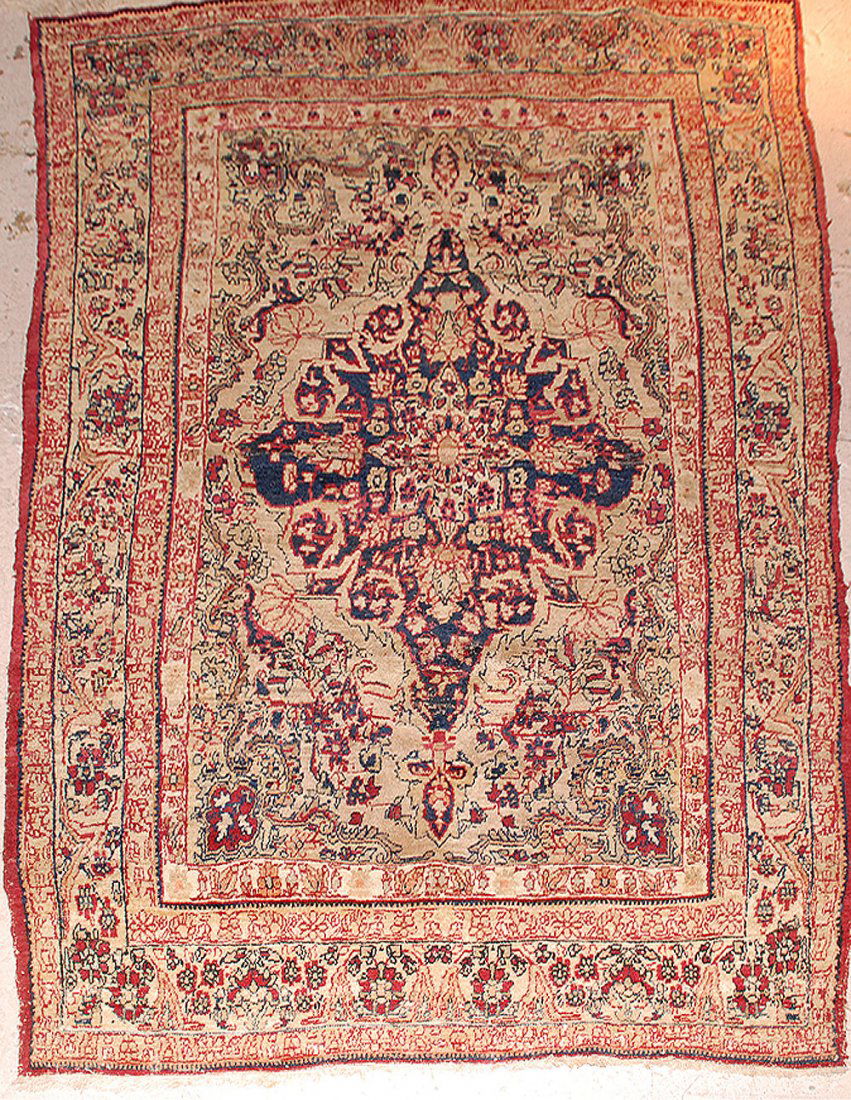Turkish semi antique Rug: Turkish semi antique Rug 77inches x 52inches