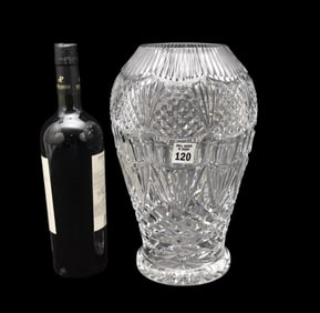 Waterford Crystal Vase, 11"h