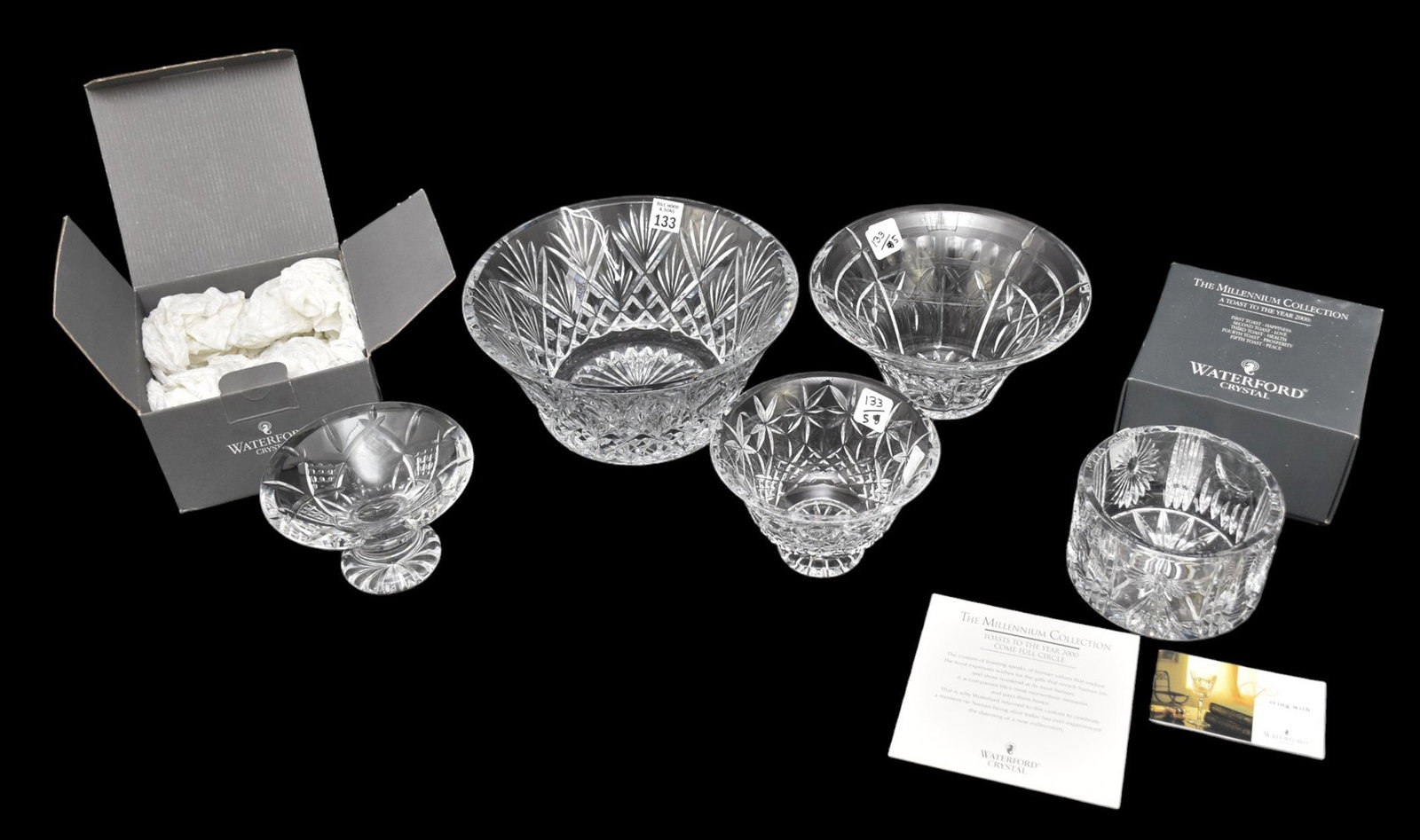 5 Waterford Bowls, Assorted Sizes & Patterns (1 of 6)