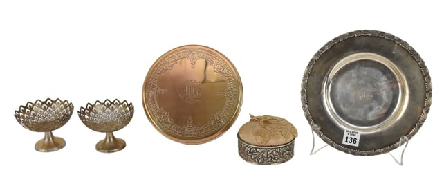 Grouping of Antique Sterling Silver Articles, Tiffany & Co, English - A group of sterling silver