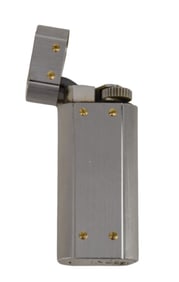 Cartier Santos de Cartier Gas Lighter, Gold w/Cartier Box & Papers