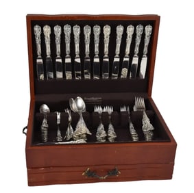 Reed & Barton Sterling Flatware Set, FRANCIS I, incl; 12 Dinner Knives (9 3/4"L), 12 Dinner Forks (7