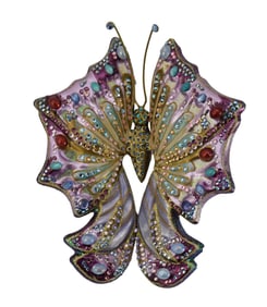 Jay Strongwater Butterfly Christmas Ornament