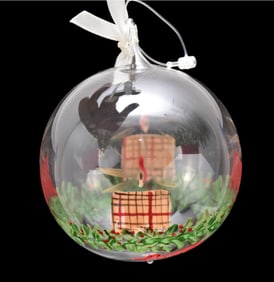 Burberry Glass Orb Christmas Ornament