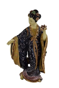 Jay Strongwater "Ming Lady Mei Li" Chinoiserie Figurine, Limited Edition # 6 of 250. Paperwork, the
