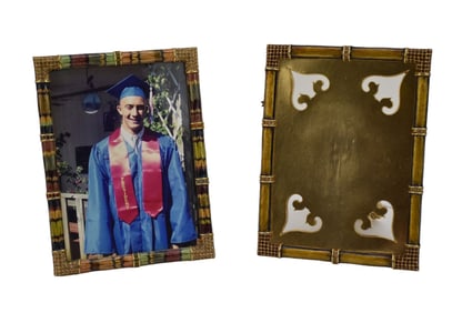 2 Jay Strongwater Picture Frames, 7 3/4"h x 5 3/4"w