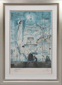 Salvador Dali Discovery of America Lithograph. This is a special edition that is Hand signed and