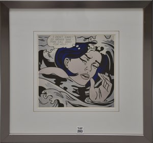 Roy Lichtenstein Offset Lithograph, "I Don’t Care, I'd rather sink than call Brad for help!", 11
